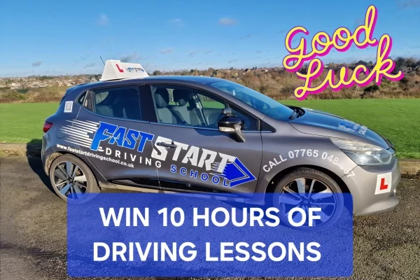 Win 10 Hours of Driving lessons promotional image